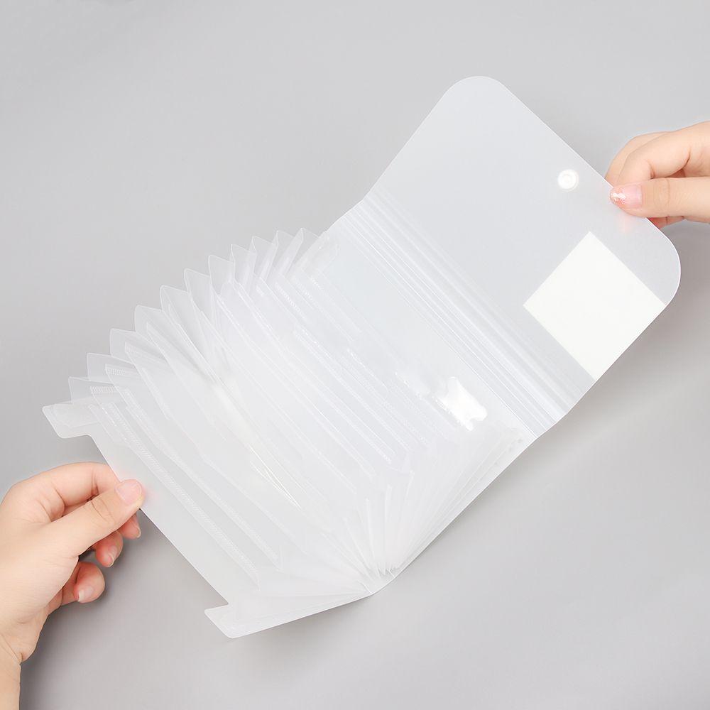 A6 Fashion Plastic File Case Document Bag 12 Pockets Paper Organizer File Folder