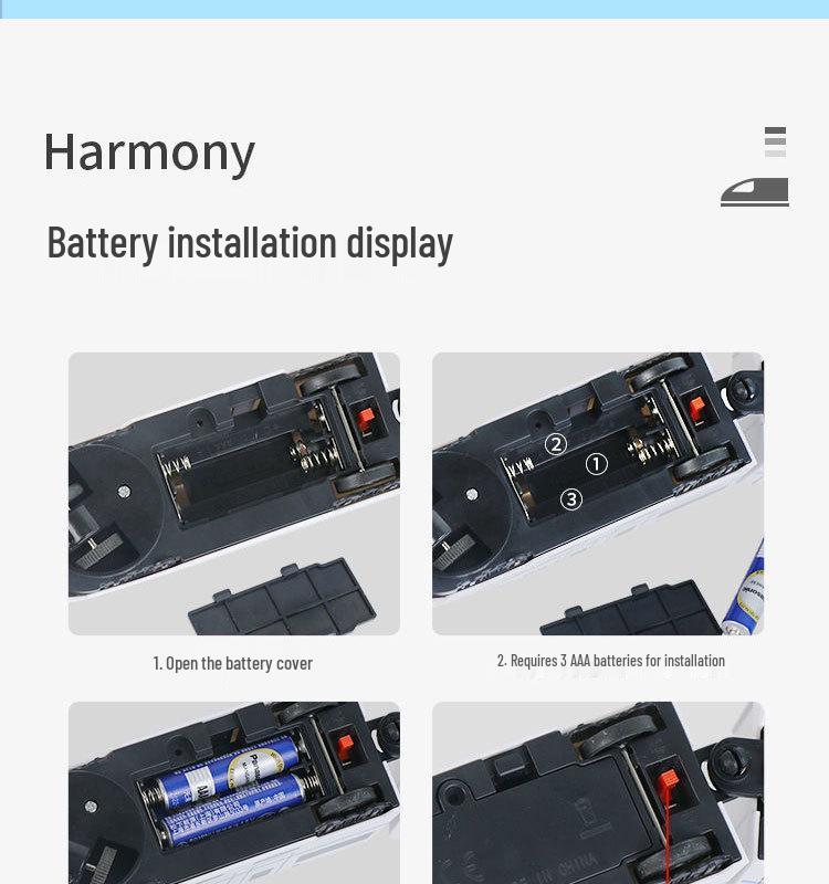 Детская электрическая игрушка высокоскоростной железной дороги - Модель поезда Harmony EMU