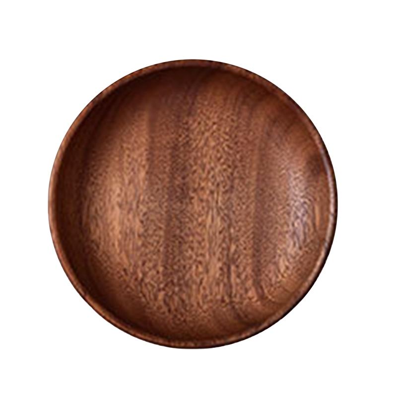 Ins Круглая деревянная тарелка поднос для еды для кухни ресторана вечеринки кафе десерт салат фрукты тарелки декоративный поднос сервировочный поднос
