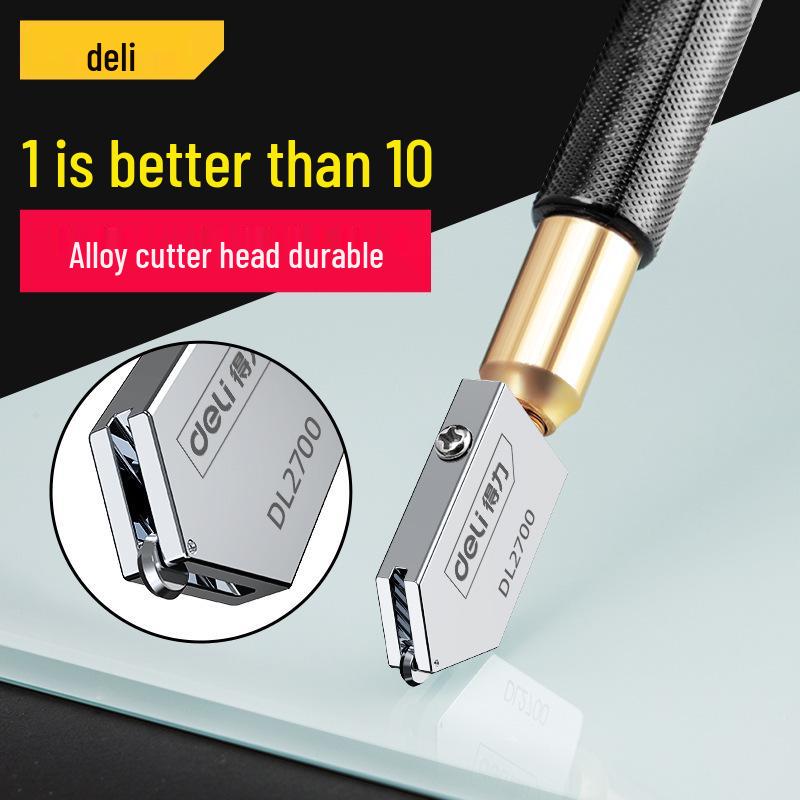 Стеклорез Deli Diamond: Прецизионный инструмент для толстого стекла и керамической плитки