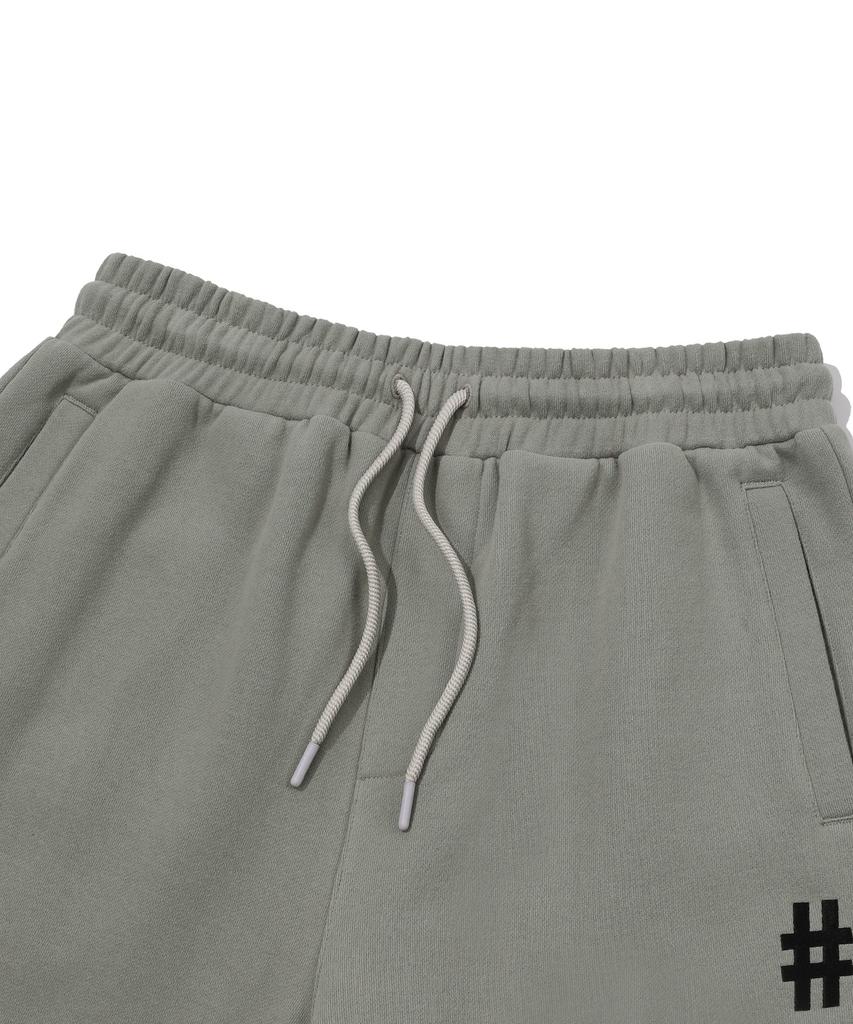 BEENTRILL Базовые спортивные штаны с начесом и логотипом-хэштегом (хаки)