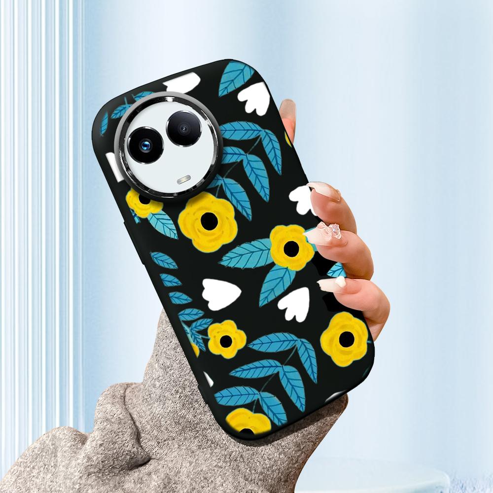 Solid Color Silver Edge Lens Fatty Casing Soft TPU Liquid Silicone Cover Shockproof Phone Case for OPPO Reno Realme OnePlus