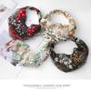 Модная тонкая вышитая косынка, повязка на голову, эластичное кружево, принт, цветочные повязки на голову, женские аксессуары для волос