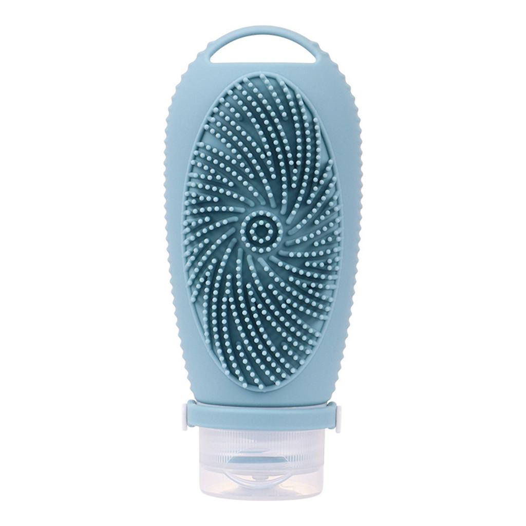 Силиконовая дорожная бутылка 50 мл, дорожная бутылка с кисточкой для наполнения жидкостями ручной клади, герметичная, дорожная косметическая бутылка, контейнер