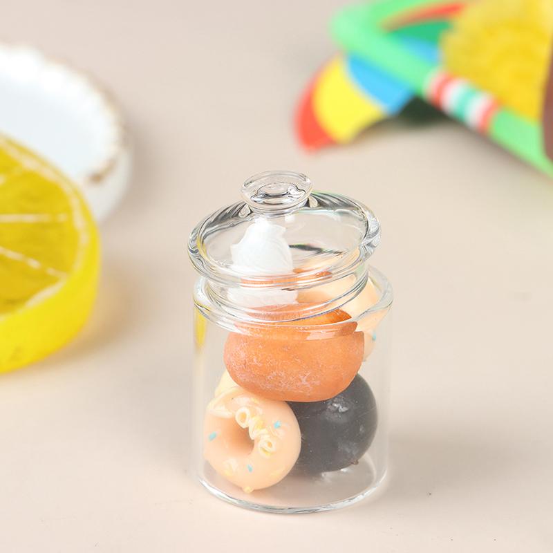 Мини-конфетница из боросиликатного стекла, аксессуары для кукольного домика