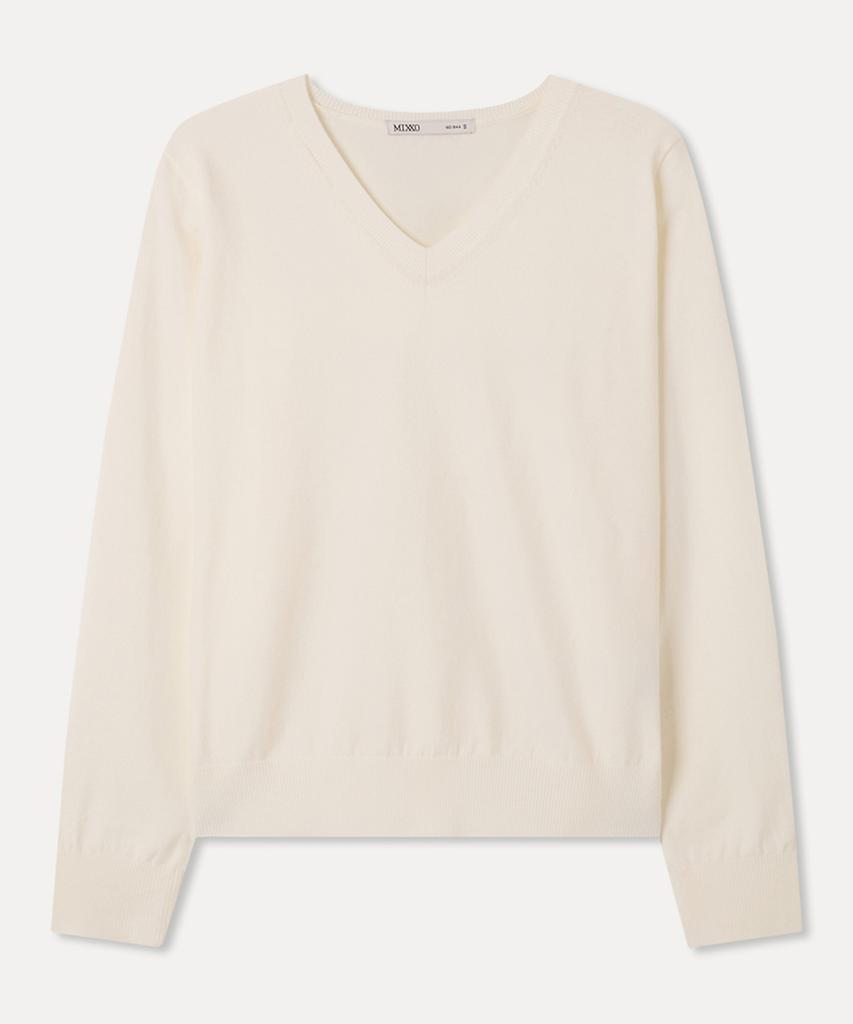 MIXXO [Основная коллекция] Пуловер с V-образным вырезом_Miwkag310T
