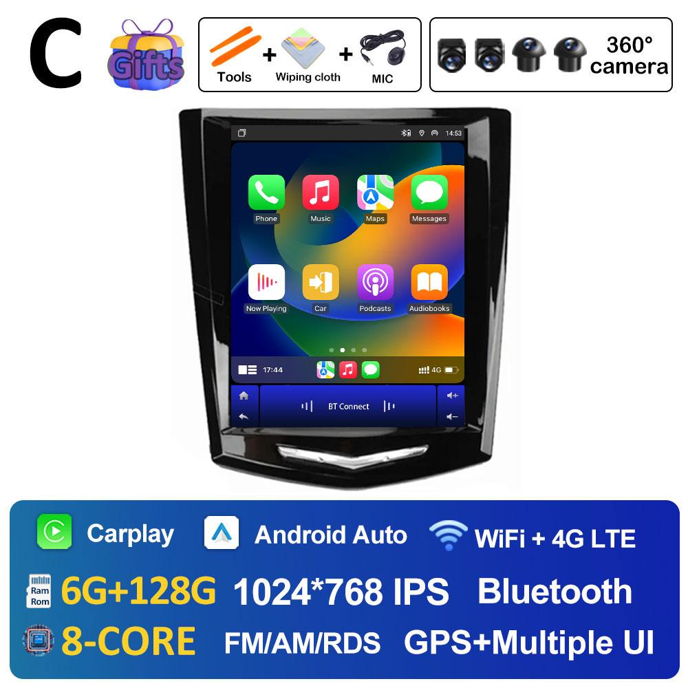 Для Cadillac ATS XTS CTS SRX 2013 2014 2015 2016 DSP Стерео Беспроводной Carplay Android Auto 2.5D Сенсорный экран Головное устройство Не 2 DIN