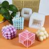 3d пузырьковый куб, соевый воск, форма для свечи, сделай сам, силиконовая штукатурка, украшение для свечей, форма для соевого ароматического воска, мыла, свечи, поделки