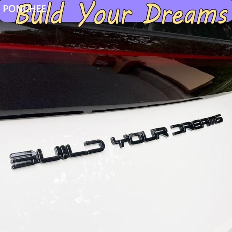 Для BYD Seagull&Dolphin MINI Han Задние Наклейки с Буквами Наклейка на Багажник Автомобиля Создай Свой Логотип из Слов Декор Автомобиля Автоаксессуары
