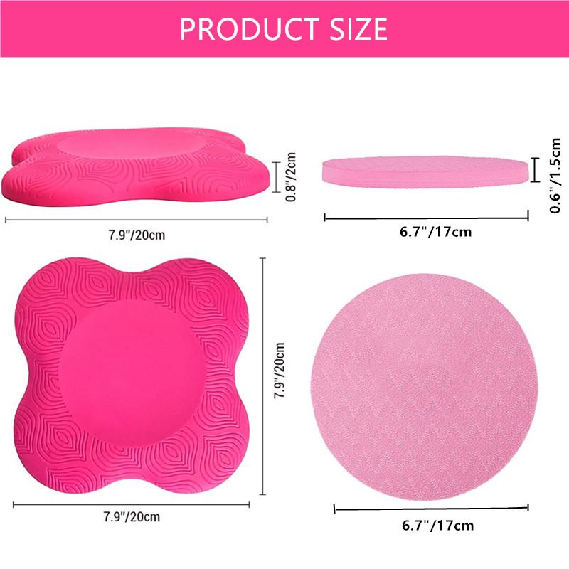 2pcs Yoga Portable Knee Pads Cushion Extra Thick for Knees Elbows Wrist Hands Head Foam Yoga Pilates Work Out Kneeling Pad