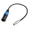 0,3/1/2/3/5 м Мини-кабель XLR (розетка-штекер) для микрофона, 24AWG, бескислородная медь, аудиоадаптер для микрофона, камеры, микшера