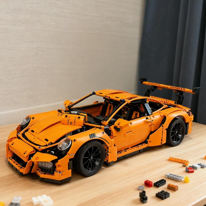 New  Super Sports Car Home Decor Model  Building Blocks For Adults And Kids Gift Set  Children'S Birthday Gift