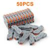 20/34/50PCS Lever Wire Connectors, 1 to 1 Inline Assemblable Wire Connector, Electrical Connectors Wire Terminals