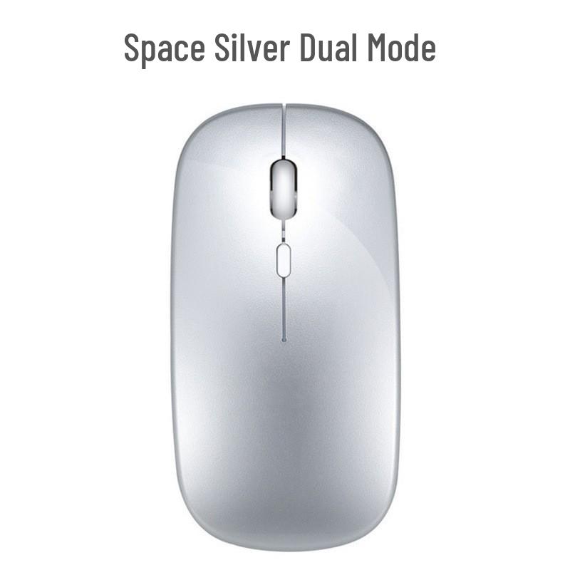 Wireless Bluetooth Mouse with Silent Click and Multi-Color LED for Office and Laptop Use