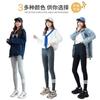 Quality Four White Strips Gray Leggings Women's Outer Wear Trousers High Waist Long Johns Piled Thickened Winter Cotton Pants