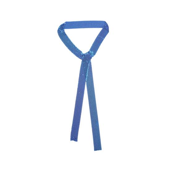 Металлический шарф с блестящими пайетками, тонкий длинный шарф, для вечеринки в ночном клубе, сверкающий, женский, аксессуар для шеи