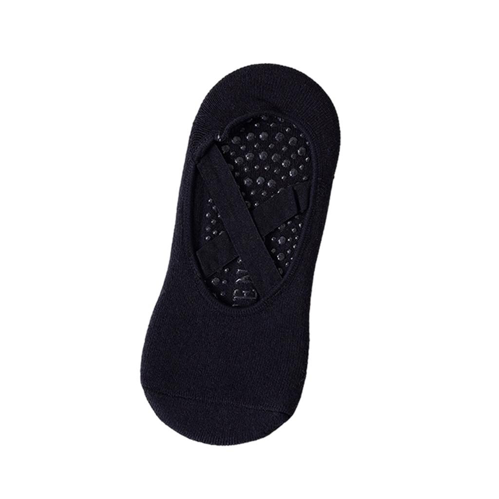 Non Slip Pilates Socks with Grips Women Solid Color Grip Socks for Yoga Ballet Barefoot Workout Anti Skid Athletic Socks