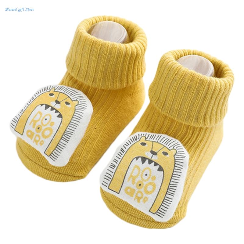 Toddlers Non-slip Socks Cartoon Baby Girls Boys Socks with Grip Cotton Socks Children Floor Socks Showe Gift