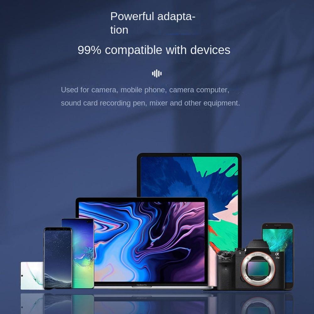 Type-C Wireless Lavalier Microphone Mini Mic Wireless Noise Canceling Mic  Outdoor
