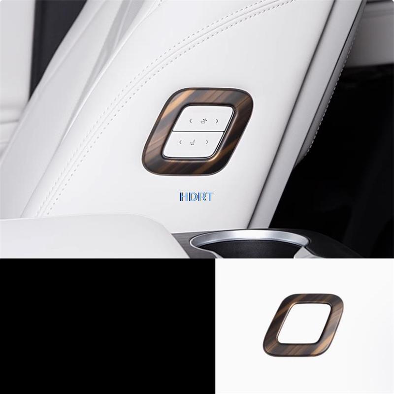 Car Peach Wood Interior Sticker Gear Shift Window Control Panel Air Vent Outlet Cover For Buick GL8 Avenir Luxury PHEV 2024 +
