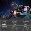 SOUGAYILANG Рыболовная катушка, удобная ручка, 9 + 1BB, передаточное число 8,0:1, рыболовная катушка для приманки, левое/правое рыболовное колесо, рыболовное колесо