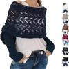 Cable Multifunctional Knitted Scarf Solid Color Knitted Cable Wrap  for Autumn Winter
