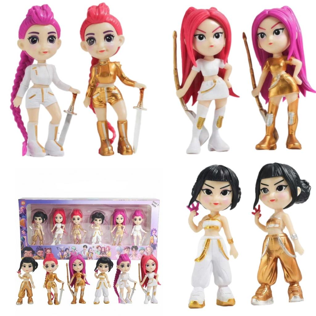 Демон Команда Аниме Охотники Kpop Фигурка Модель Игрушка Мультфильм Игровые Периферийные Устройства Настольное Украшение Коллекционные Фигурки Модель Игрушка Для Ребенка Подарок