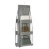 1Pcs Waterproof Hanging Handbag Organizer 6 Pockets Clear Sundry Bag  For Wardrobe Closet