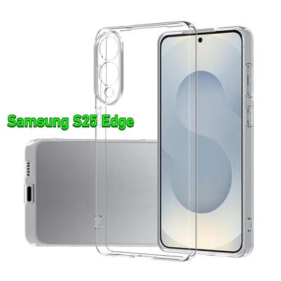 Для Samsung S25 Edge S25Edge 5G тонкие прозрачные мягкие чехлы для телефонов TPU для Galaxy S25 Ultra S25 Plus прозрачная силиконовая задняя крышка