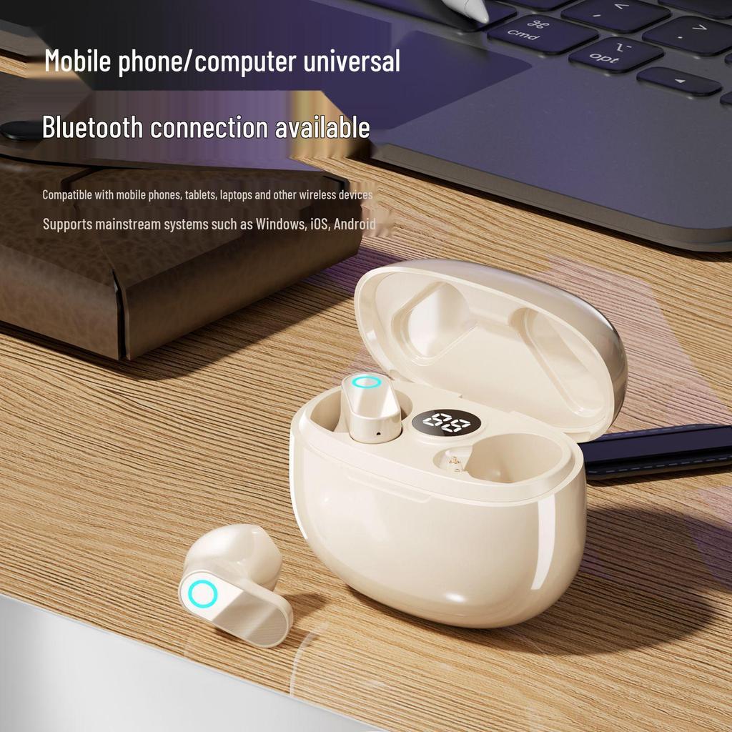 B-20 Новые Bluetooth-наушники с коротким корпусом и шумоподавлением: Высококачественный звук, Длительное время работы от аккумулятора, Удобная посадка.