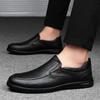 Мужские лоферы из натуральной кожи, удобная мужская обувь слипоны, платформа, кожаная школьная обувь, новая простая мужская повседневная обувь