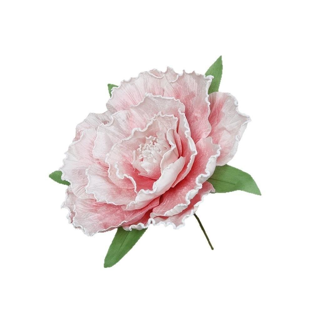 30cm Size Giant Velvet Peony Handmade Simulated Foaming Velvet Peony Wedding Decoration
