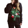 Women's Fashion Fall And Winter Christmas Loose Round Neck Pullover Knitted Sweater
