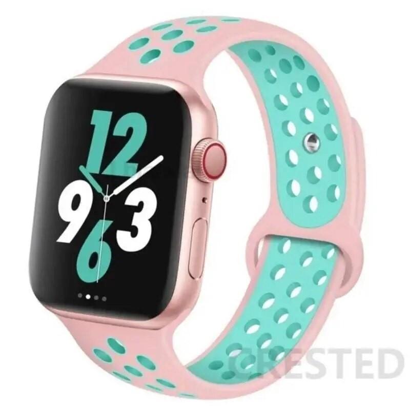 Silicone band For Apple Watch 11 strap 44mm 40mm 45mm 41mm 42mm 46mm correa bracelet iWatch Series 10 8 SE 3 6 7 9 Ultra 2 49mm