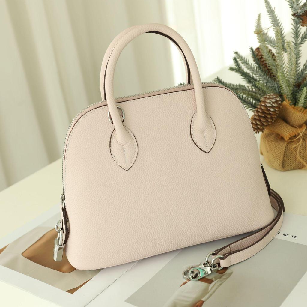 Женская сумка из воловьей кожи Shell: Универсальная сумка на одно плечо и через плечо