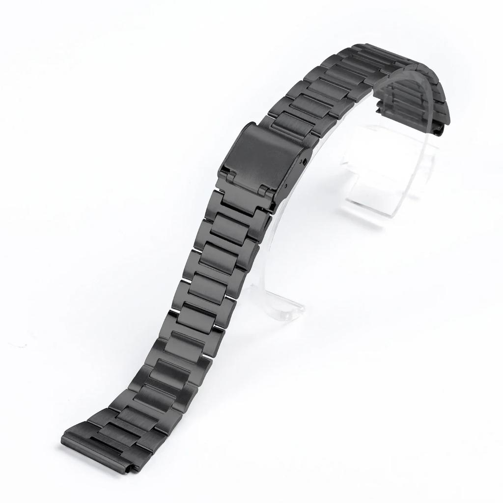 18-мм металлический ремешок для часов Casio F108 F-91W A158W A168 F105 AE1300 AE1200, браслет из нержавеющей стали, мужские женские аксессуары для часов