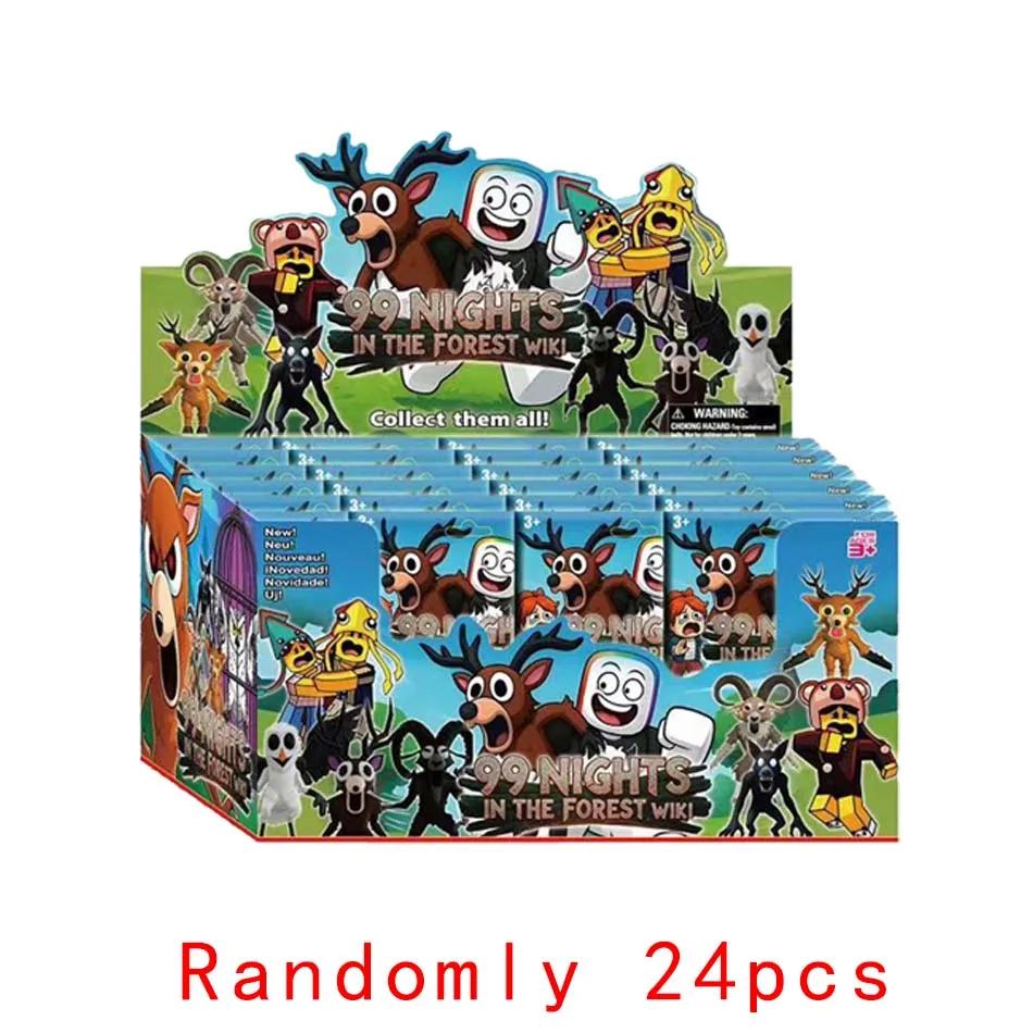 Игра 99 Ночей Выживания в Лесу Фигурка Коробка Фигурки Действия Наборы Модели из ПВХ Игрушки Совпадающие Оптовая Карта Мешок-Сюрприз Подарок