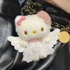 Плюшевые брелоки Hello Kitty Милые брелоки Сумки Подвески для телефона Украшения для телефона Мягкие Набитые Пушистые Обнимаемые Кавайи Уют Прелестные