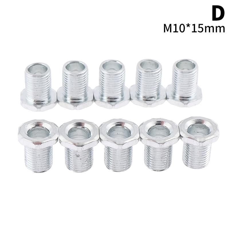 M10 резьбовая трубка с гайкой для ламп полая металлическая трубка винт для отбеливания зубов головка для ремонта осветительного основания соединительные аксессуары