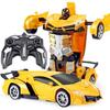 Radio-controlled Toy Transformers - Yellow Transformable Car - 2.4GHz - For Children 6 Years and Older Yellow RADIO-CONTROLLED VEHICLE