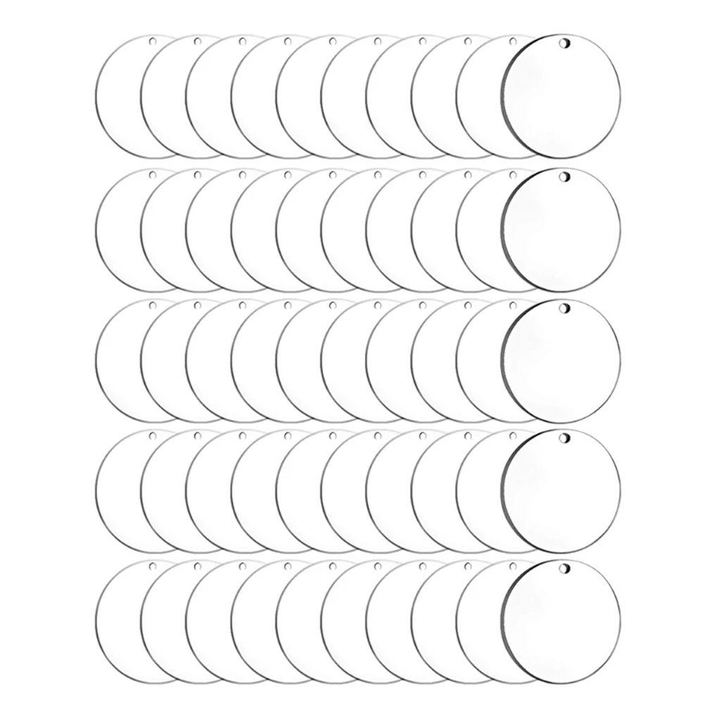 2 Inch Acrylic Blank Keychain Acrylic Clear Circle Discs Circles Keychain Blanks Discs Keyrings