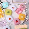 Cute Girl Fruit Contact Lens Case Box With Mirror Women Mini Square Lovely  Eyes Contact Lens Container Box Bag Travel Kit