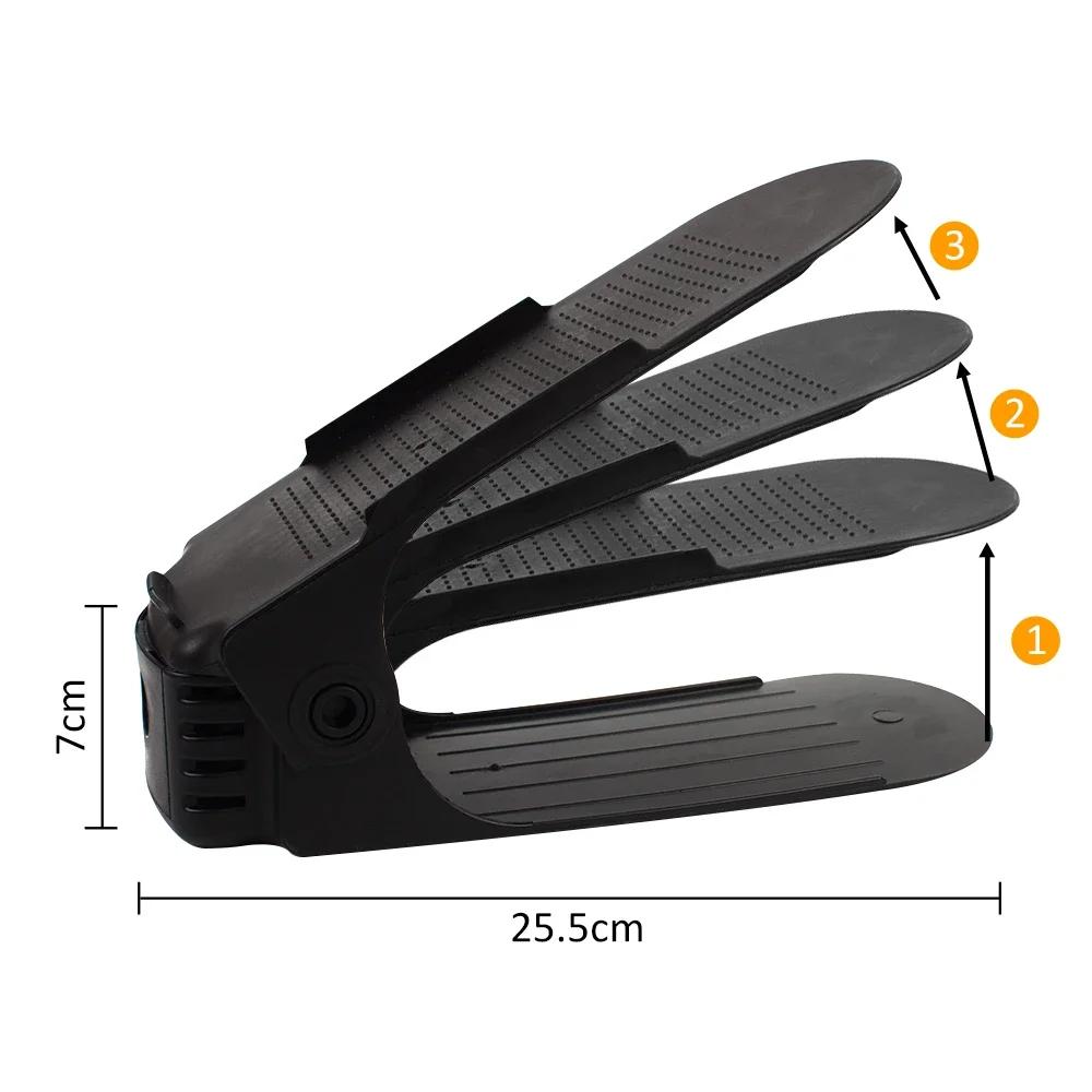 Double Layer Adjustable Shoe Stand, 8pc Shoe Organizer Box, Shoe Storage Rack for Home Closet, Space Saving