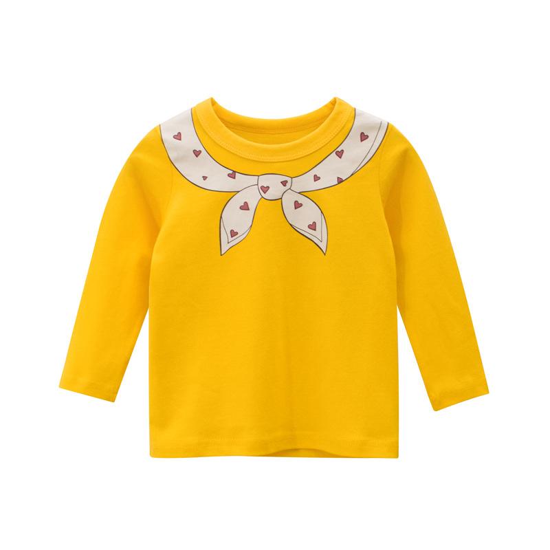 Брендовая нижняя рубашка для девочек, детская футболка с длинными рукавами, детский топ высокого качества