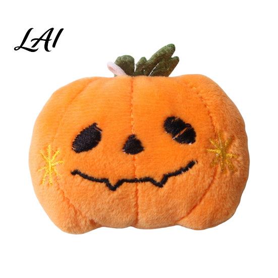 Plush Cat Toy Halloween Theme Toy Soft Ghost Bat Pumpkin Cute Stuffed Chew for Indoor Cats Boredom Relief Holiday Pet Photography Props