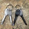 1pc Selection 2 Keys Stainless Keychain Pocket Tool Screwdriver Set