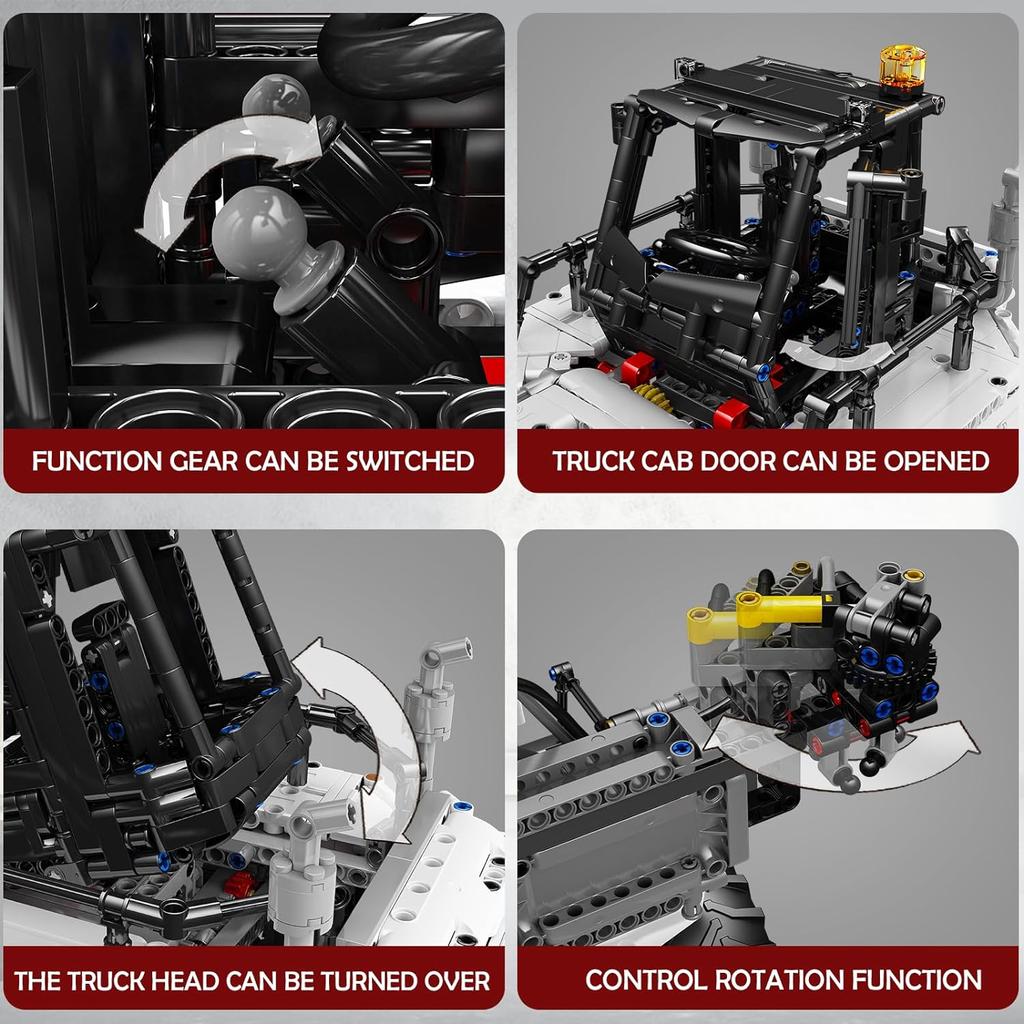MOULD KING 17029/17030 Набор моделей для сборки контейнеровоза с ножницами Технический радиоуправляемый автомобиль для взрослых Для детей Подарок на день рождения