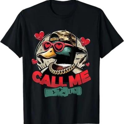 Call Me Duck Hunting Retro Valentine S Day Unisex Unisex T Shirt