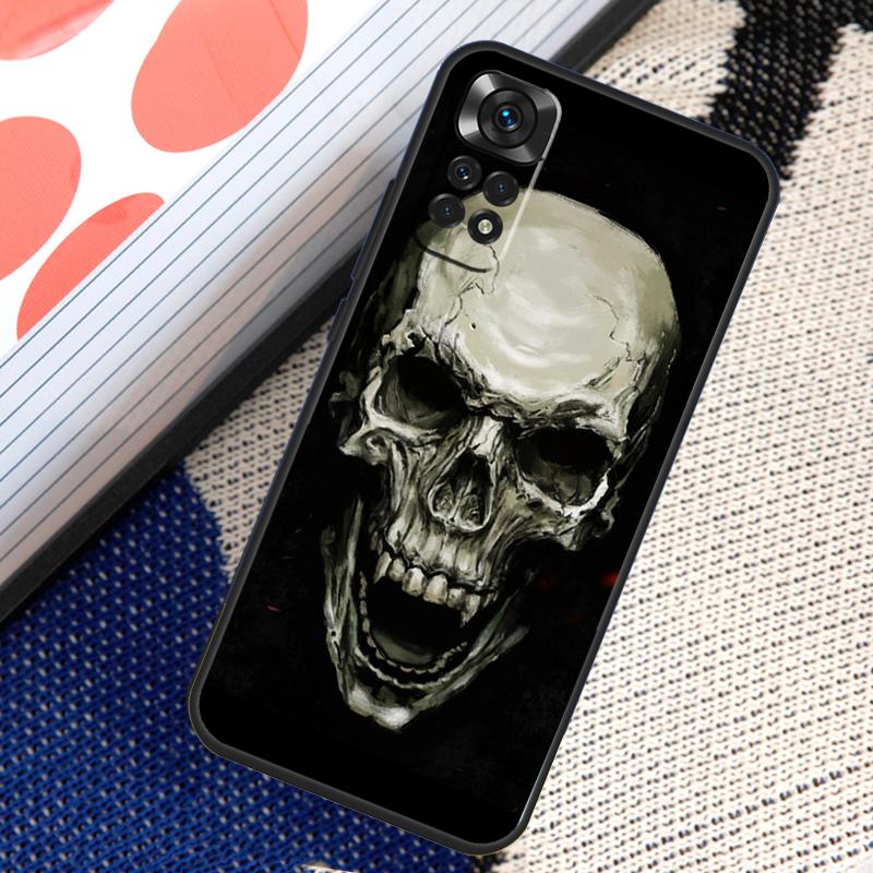 Gothic Fashion Skull Case For Xiaomi Redmi Note 12 8 9 10 11 Pro 9S 10S 11S 8T Redmi 10 12C 9C 10A 10C Coque