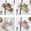 French Style Acetic Acid Hair Clip Colorful Shark Clip Rectangular Hollow Hair Claw  Female